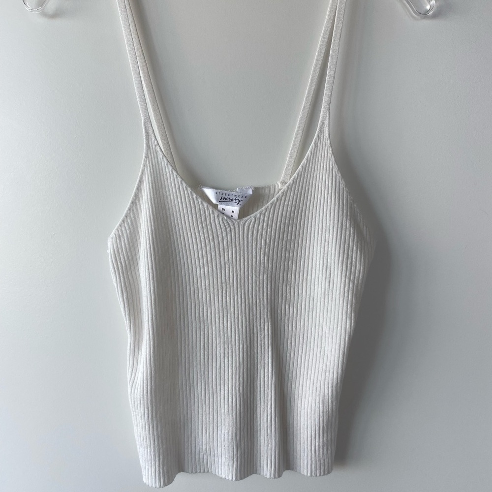 💖3 for $30💖 Cream Knit Cropped Tank Top